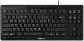 CHERRY Stream Keyboard TKL Wired USB TenKeyLess Compact Version without Number Pad. Silent Keystroke. Ideal for Office and Industrial Use.