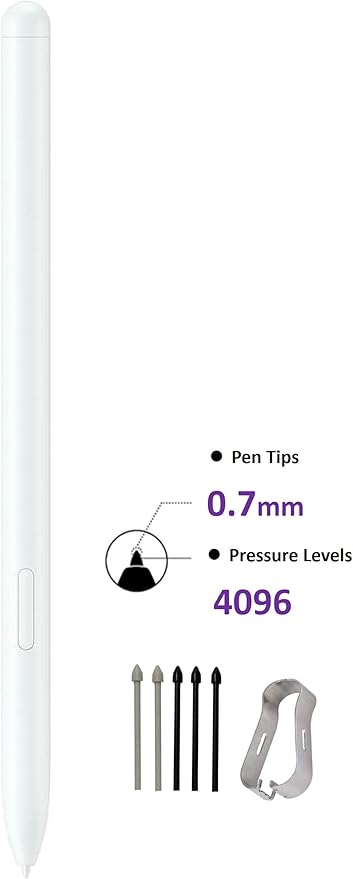 Galaxy Tab S9 FE S Pen [4096 Pressure Sensor] Replacement for Samsung Galaxy Tab S9 FE, Tab S9 FE+ Plus Tablet All Versions, Touch Stylus Pen with 5xTips/Nibs (Mint)