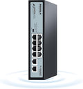 SODOLA 8 Port Gigabit PoE Switch,2 Gigabit Uplinks,120W 48V Built-in Power,802.3af/at,Plug & Play Unmanaged PoE Network Switch