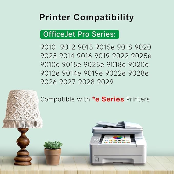 962XL Ink Cartridges for HP 962XL Ink Cartridges Combo Pack Work for HP Officejet Pro 9015e 9010 9025e 9015 9025 9018e 9025e 9020 Printer for HP 962 (4 Pack)