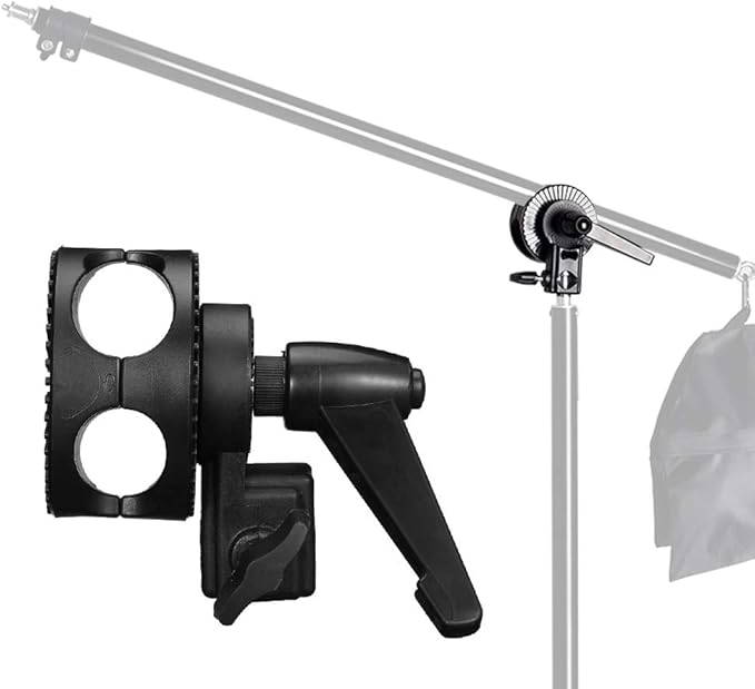 Grip Swivel Head Clamp Holder Bracket Adapter for Light Stand, Extension Boom Arm,Reflector Arm Support and Other Photographic Equipment