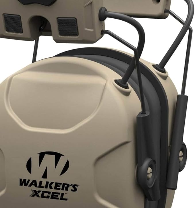 Walker's Digital Electronic Muff-26db Nrr Noise Protection Sound Enhancement Shooting Safety Earmuff, 2 AAA Batteries