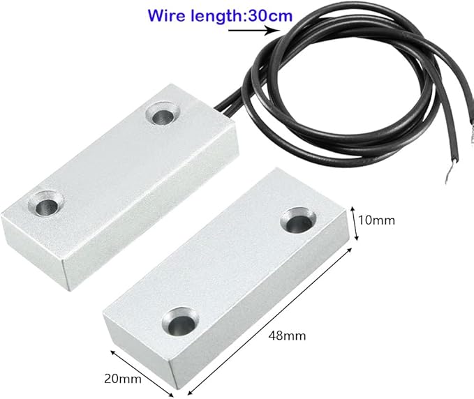 Rolling Door Contact Magnetic Reed Switch Alarm with 2 Wires for NC. Applications MC-52
