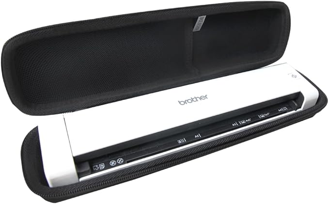 Adada Hard Travel Case for Brother DS-640 / DS-740D / DS-720D Duplex Compact Mobile Document Scanner