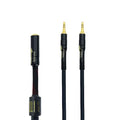 Arklove 3ft Shielded 1/8" aux Input 3.5mm Female 2X 3.5 Output Splitter Stereo Video Audio Cable Out 3.5 Male to Two 3.5 Male in Dual Speaker Cord 24k Gold Plated