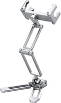 LEOFOTO PS-4 Silver Ultra Compact & Lightweight Smartphone Clamp / Holder / Video / Selfie Stand / Easel Arca / RRS Compatible