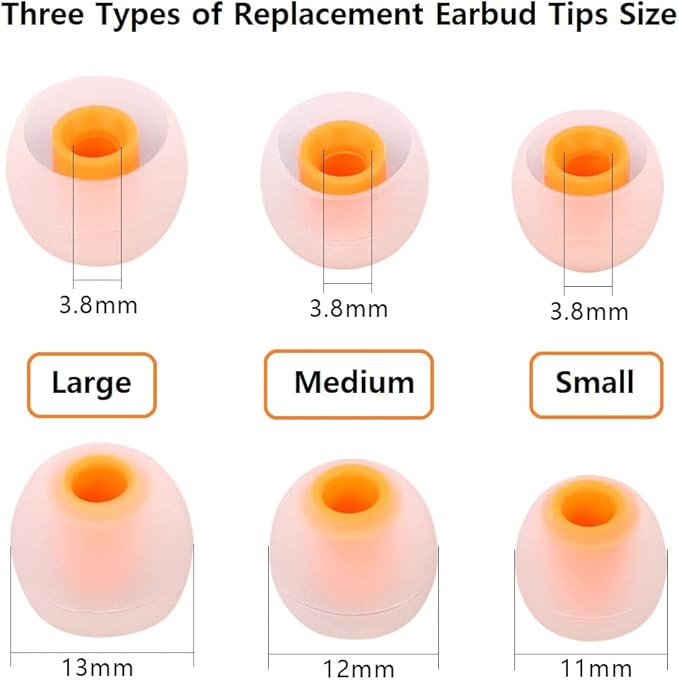 Earbud Tips Earbud Replacement Pieces Silicone Soft and Comfortable Compatible - Image 3