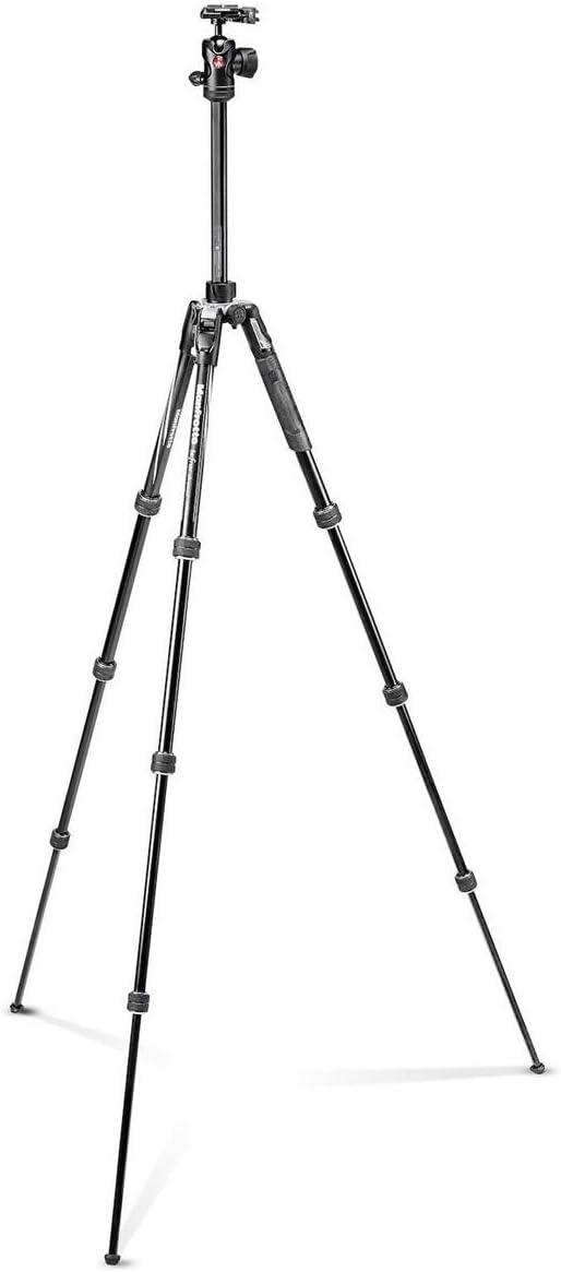 Manfrotto Befree Advanced Camera Tripod Kit with Twist Closure, Travel Tripod Kit with Ball Head, Portable and Compact, Camera Tripod in Aluminum for DSLR, Reflex, Mirrorless, Camera Accessories