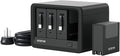Gitryin 12-in-1 Desktop Charging Station with 3 Retractable Type-C Chargers and 1 Lightning Charger, 40W USB-C Power Strip with Flat Plug, Extension Cord with 1020J Surge Protection for Home Office