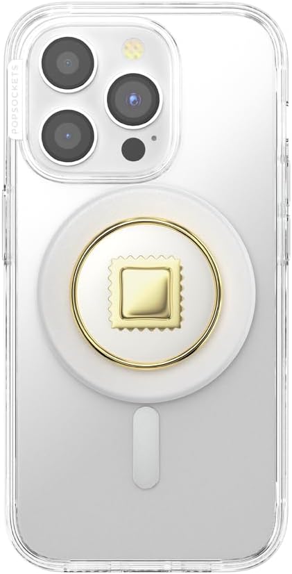 PopSockets Phone Grip for MagSafe with Kickstand, Magnetic Stand, Swappable Top, Secure Hold for iPhone MagSafe Cases, Phone & Tablet Grip - Enamel Raviolo