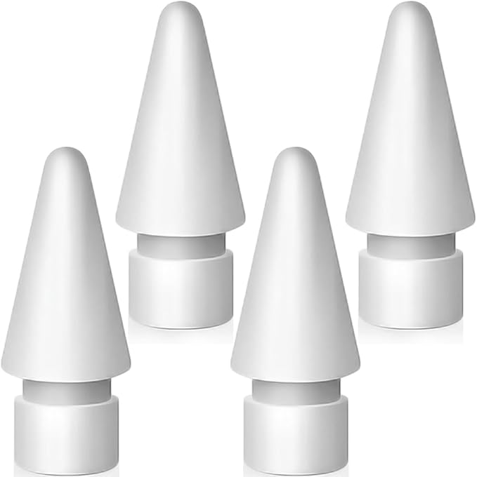 Replacement Tips for Apple Pencil 2nd Generation/ 1st Generation Tips, iPencil Nibs Accessories for iPad Pro Pencil 2/1 Gen(4 Pack)