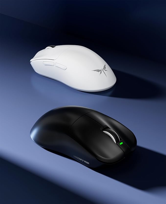 VGN F1 MOBA Wireless Gaming Mouse with Max 26,000 DPI, High Precision, Lightweight 55g, 4K Polling, 200Hr Battery Life, 6 Programmable Buttons, USB-C Charging, for PC/Mac/Laptop Classic Black