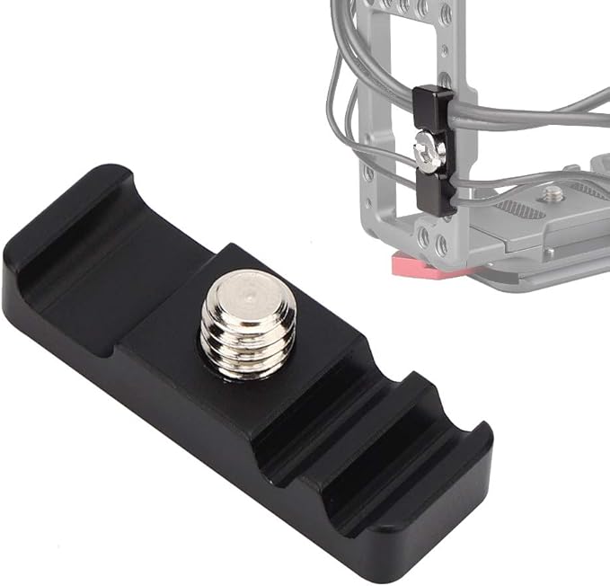 Camera Cage Cable Clamp - Portable Cage Fitting Wire Clip - Accessories Fixed Clip - 1/4 Inch Universal Lightweight Mounting