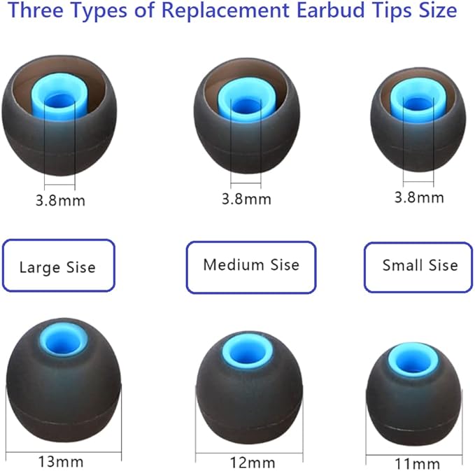 Earbud Silicone Ear Tips Replacement Earbuds Gels - Image 3