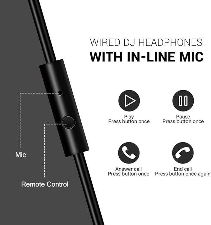 OneOdio Hi-Res Over Ear Headphones for Studio Monitoring and Mixing, Sound Isolation, Protein Leather Earcups, 50mm Driver Unit, Wired Headphones for AMP Guitar Keyboard (Pro-50 Black)