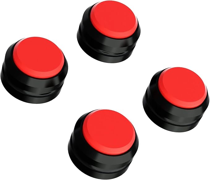 Preffair Audio Speaker Aluminum/Silicone Isolation Feet Turntable Damper Vibration Stopper Stand Absorption Shock Pad for Amplifier Preamp DAC Devices 4Pcs (Red, 1.73"x1.18")