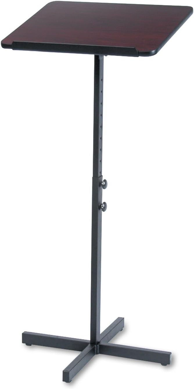 Safco Products 8921MH Adjustable Speaker Lectern Stand, Mahogany