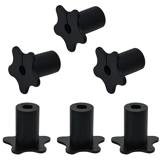 6pc Starlink Cable Grommet 5/8" Silicone Waterproof Wall Hole Pass Through Split Cable Bushings for TV Wire Ethernet Cord, Starlink Cable Routing Kit Accessories, 27.6mm/1.09" Ht, Black