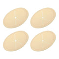PATIKIL Desk Grommet 3-3/16", 4 Pcs Round Cable Grommet Cord Hole Cover with Adhesive Tape Flexible Table Wire Organizer for Office Home Table Countertop, Yellow