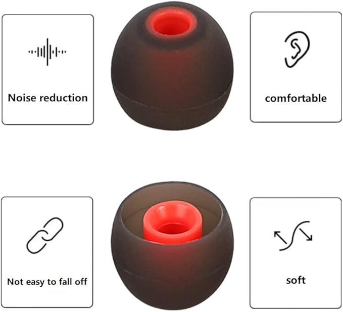 Earbud Tips Replacement Earbud Tips Ear Bud Replacement Pieces Silicone Soft - Image 7