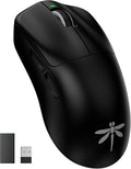 VGN F1 Pro Max Lightspeed Wireless Gaming Mouse with Dual-Mode 2.4G/Type-C Wired - 25K Sensor - 26,000 DPI - 55g Lightweight - 6 Programmable Buttons - Up to 200h Battery Life for PC/Mac- Black