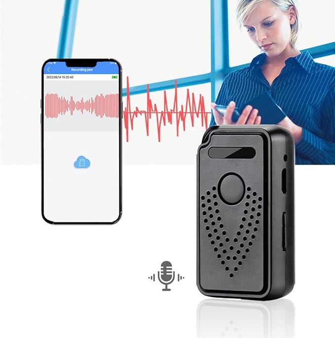 480Hr WiFi Mini Voice Recorder Live Stream 128G Voice-Activated Audio Recorder Digital Voice Recorder for Meetings, Interviews, Classroom