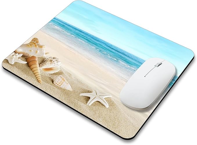 Beautiful Beach Mousepad Rubber Base Mouse Pad Non-Slip Mouse Mat for Office Desk Laptop Home Computer Mouse Pads