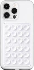 Anteel MAX Silicone Suction Phone Case Adhesive Mount, Upgraded Super Strong Grip, Durable, Easy to Use, Hands-Free Sticky Phone Holder for Selfies, Tiktok Videos, 2.56"x3.94" (White)
