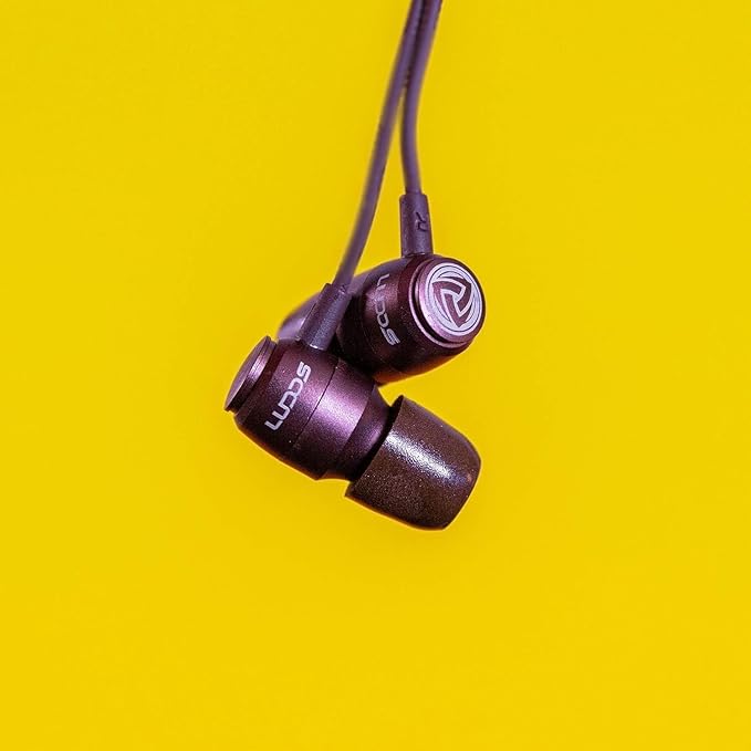 LUDOS Clamor USB C Headphones for iPhone 16 15 Pro Max Plus iPad Pro, 5 Years Warranty, USB-C Earbuds for Samsung Galaxy S24 S23 Ultra S22 S21 FE S20 A55 A54 A53, USB Type C Earphones - Brown