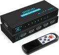 HDMI Switch SGEYR 5x1 HDMI Switcher 5 in 1 Out HDMI Selector 5 Port Box with IR Remote Control HDMI 1.4 HDCP 1.4 Support 4K@30Hz Ultra HD 3D 2160P 1080P