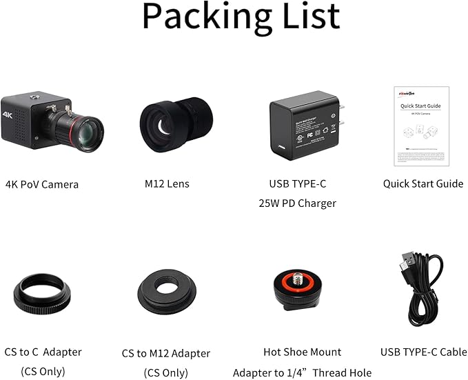 4K POV Box Camera PoE, ZowieCAM, Webcam, Simultaneously HDMI & SDI Output, RTSP/RTMP(s)/SRT, Standalone Live Streaming to YouTube/Twitch for Webcast, Meeting, Teaching & Gaming (CS)