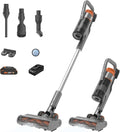 WORX 20V Cordless Stick Vacuum, Powerful Cordless Vacuum Cleaner 25Kpa High Suction for Pet Hair, Lightweight Handheld Vacuum Cleans Floors Carpet Car – Battery & Charger Included