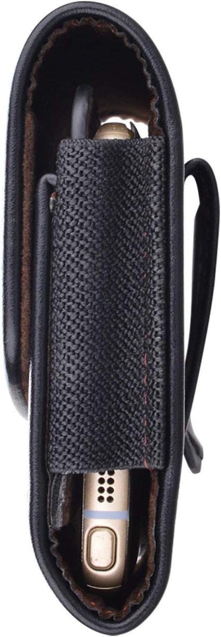 Phone Holster for iPhone 16 15 14 Pro Max 13 12 11 XR X XS SE 8 Plus 7 Plus 6s 6 Nylon Cell Phone Pouch Belt Holder Carrying Case with Belt Clip Loops,Black