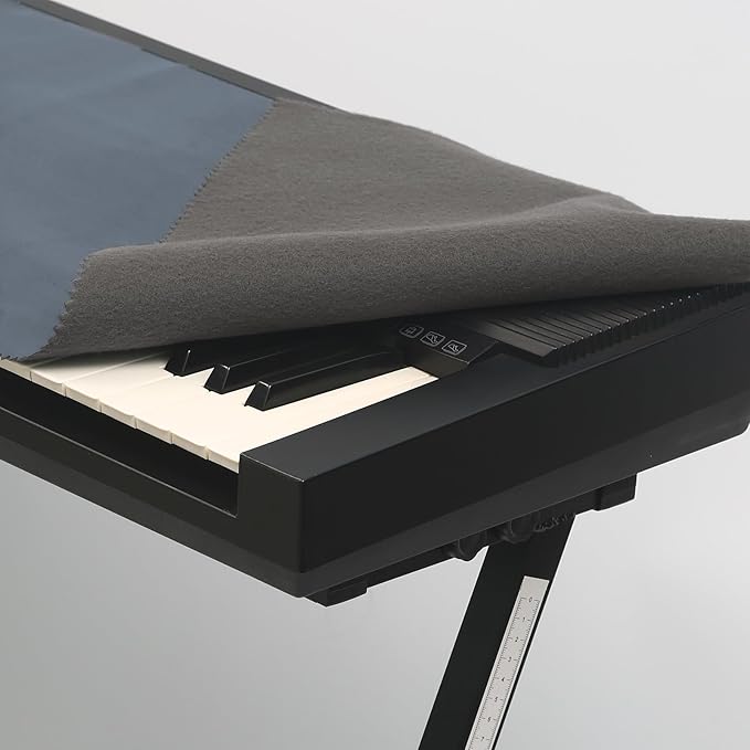 Piano Keyboard Cover 88 Keys,Piano Keyboard Dust Cover,Premium Protection for Electronic Keyboards ,Dirt-Proof, Light Luxury Design-blue