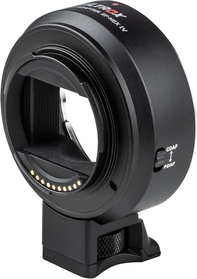 Viltrox EF-NEX IV Lens Adapter EF/EF-S Lens to E-Mount Auto Focus Lens Adapter Ring for Canon EOS EF/EF-S Lens to Sony E Mount Cameras A9 A9II A7IV A7III A7R A7 A6700 A6600 A6000 NEX-VG30 NEX-EA50
