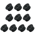 10Pcs Desk Grommet, 3/4" (20mm) Black Silicone Cord Hole Cover, Flexible Rubber Wire Grommets, Wall Grommets for Cables Management, Table, Countertop, Cabinets and Furnitures Wire Organizer