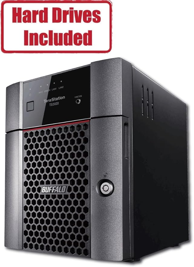 BUFFALO TeraStation 3420DN 4-Bay SMB 16TB (4x4TB) Desktop NAS w/Hard Drives Included Network Attached Storage