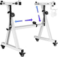 Universal Z-style Heavy-Duty Piano Keyboard Stand - Adjustable and Portable for 61/88 Keys (White)