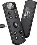 Hanpusen Rechargeable Camera Remote Control for Sony - Wireless Shutter Release with OLED Screen compatiable with ZV-1F,ZV-1II,ZV-1,ZV-E10II,ZV-E10,A6100,A6400,FX30,FX3;Replace Sony RMT-P1BT（Black）