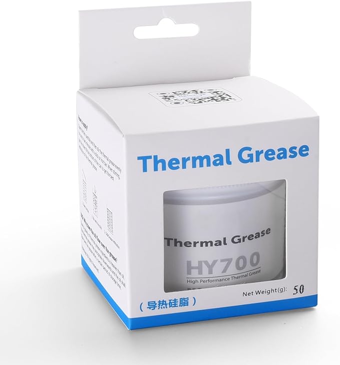 HY700-100g CPU Thermal Heatsink Grease Paste Compound Thermal Conductivity: >3.14W/m-k Carbon Based High Performance for CPU PC GPU PS5-100 Grams