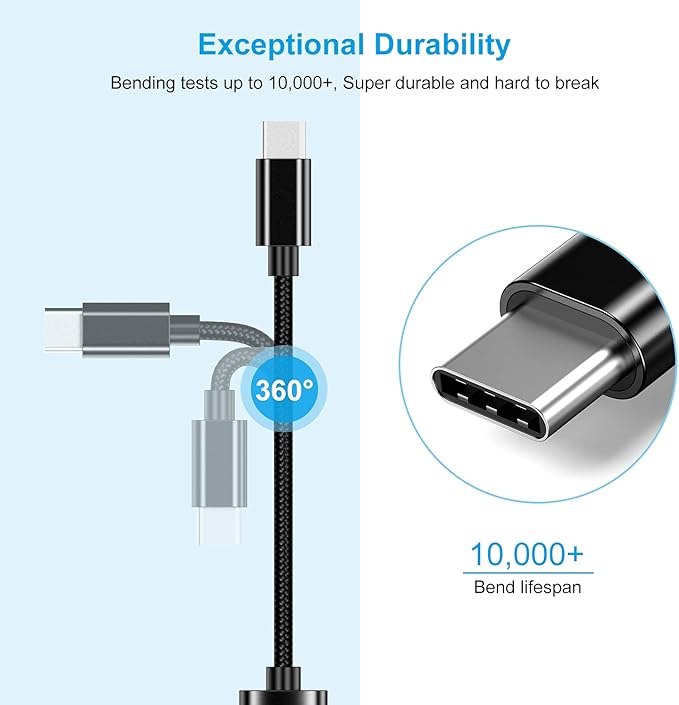 USB C to USB 3.0 Adapter [3 Pack], USB C Male to USB Female OTG Cable Thunderbolt3 to USB Adapter Compatible for MacBook Pro/Air, iPhone 16 Pro Max/16 Plus/16e/15, Samsung Galaxy S25/S24/S23