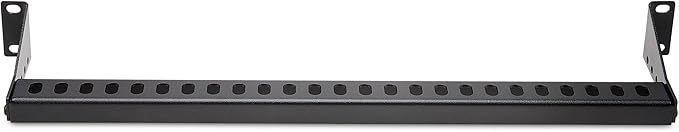 StarTech.com 1U Rack Mountable Cable Lacing Bar w/Adjustable Depth, Cable Support Guide for Organized 19" Racks/Cabinets, Horizontal Cable Guide for Patch Panels/Switches/PDUs (12S-Cable-Lacing-BAR)
