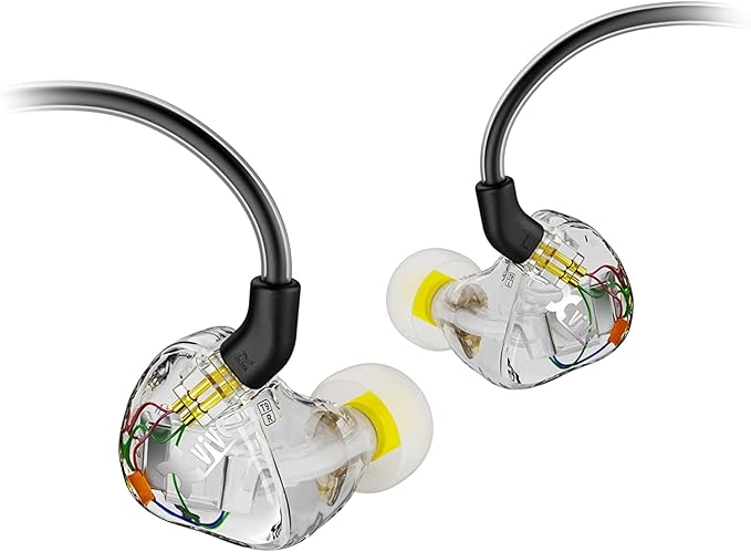Xvive T9 in-Ear Monitor Dual Knowles BA Drivers IEM for Studio, Band Rehearsal,Live Performance (T9)