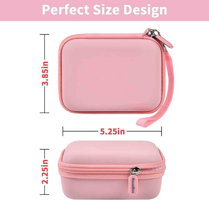 Portable Charger Power Bank Case for 2PCS Swyop/for Feob/for Charmast/for JEJILL/for LanLuk/for VEGER/for iWALK/for Taegila/for Kuulaa and More Small Charging Battery Pack - Bag Only (Pink)