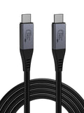 CableCreation 80Gbps USB 4 Cable 5FT, 120Gbps Bandwidth, 8K 60Hz Display, 240W Charging [USB-IF Certified] Compatible with Thunderbolt 5, Thunderbolt 4/3, USB4, SSD, MacBook M4 Pro, Dock, eGPU