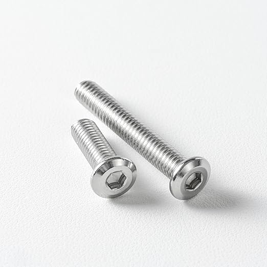 3/16-24 x 1-3/4" (30 Pack) Flat Head Hex Socket Cap Screws Bolts, 304 Stainless Steel 18-8, Hex Drive, Bright Finish, Fully Machine Thread
