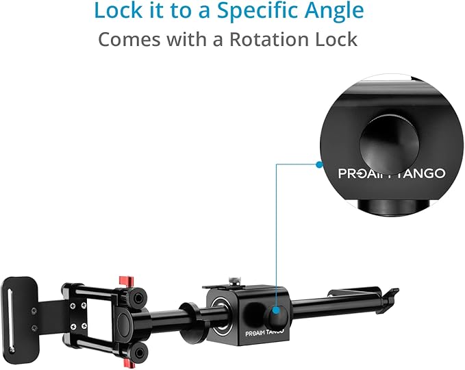 PROAIM Tango 360° Camera Rotating Dutch Angle Rig for DSLR Cameras. Height Adjustable. Payload up to 2.27kg/5lb. (P-TNGO-01)