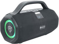 Rockville SONIC-50L Portable Bluetooth Speaker, 50W Stereo Sound, Dual LED Rings, IPX5 Water-Resistant, Upto 24-Hour Battery, TWS, USB/TF Card/AUX/Mic Inputs, for Outdoor and Indoor Events