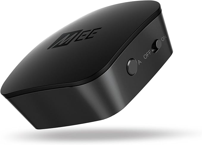 MEE audio Connect Bluetooth Audio Transmitter for up to 2 Wireless Headphones/Speakers, Bluetooth Streamer Adapter with AptX Low Latency for TV/PC/Airplane/Gym with 3.5mm/AUX/RCA/Optical Input