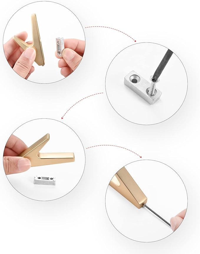 5 Pack Coat Hook,Wall Hooks,Coat Hooks Wall Mount, Metal Wall Hooks Holder for Hanging Clothes, Hats, Bags, Towels, Keys